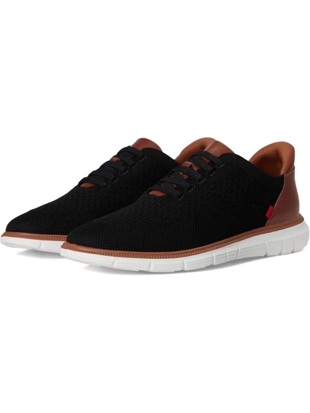 Marc Joseph Men's Black Leather Slip On Round Toe Solid Comforts Oxfords Shoes